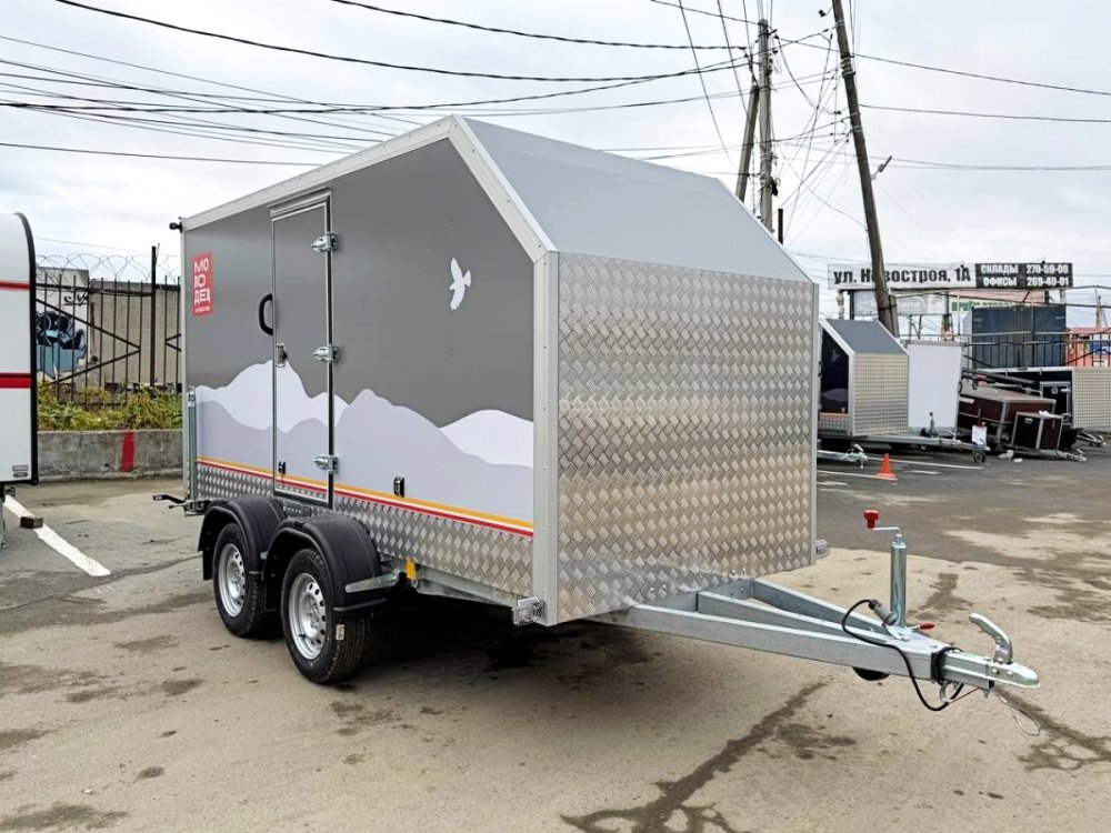 Фургон "МОЛОДЕЦ" 3,5х1,5/1,65 (R13х2) Серый (ЕА180932H4MC30206) фото