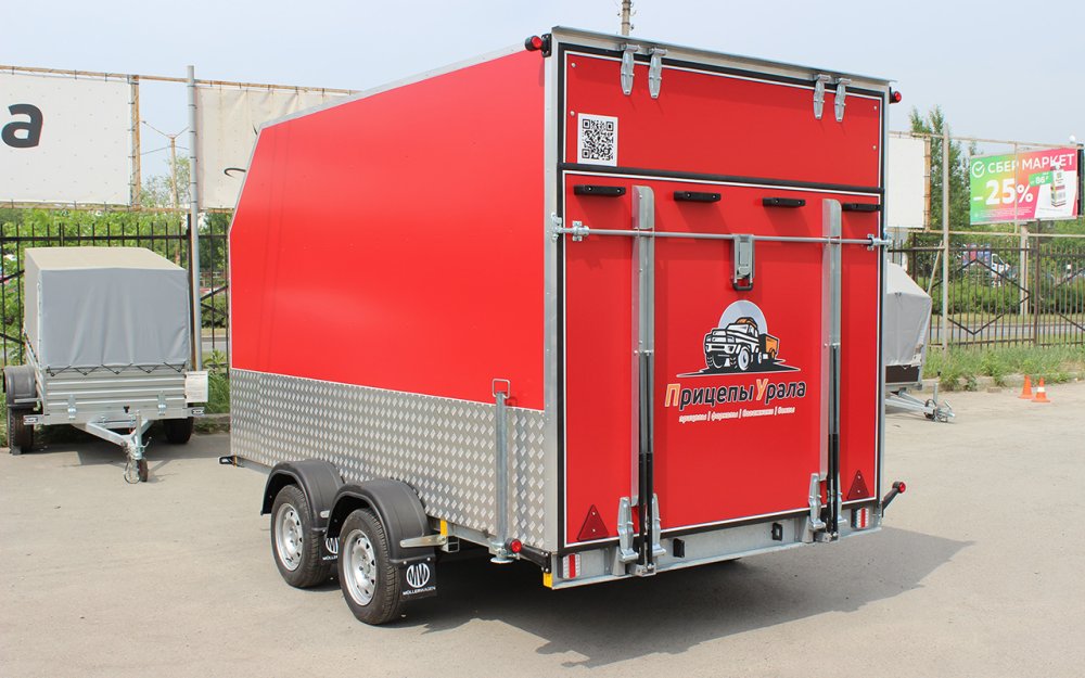 Прицеп — Фургон "МОЛОДЕЦ" 3.5х2.0 (двухосный)  фото