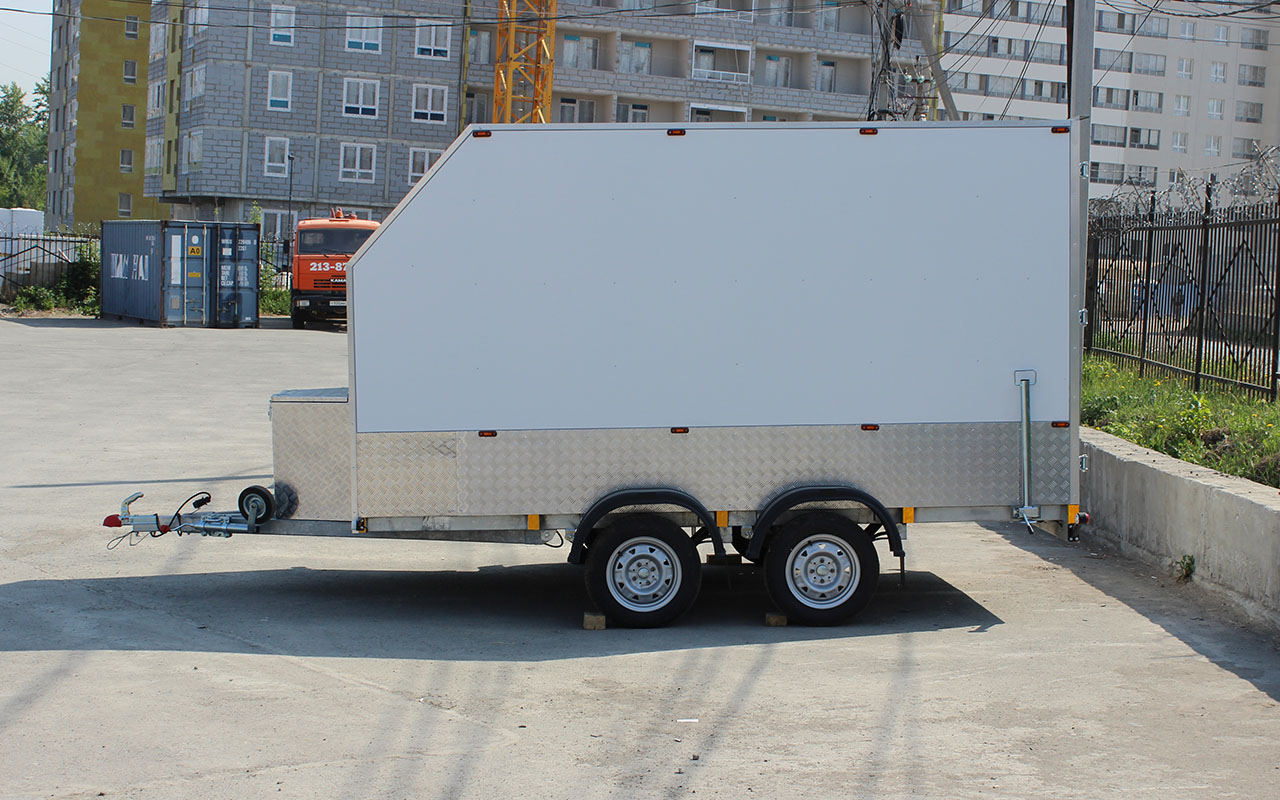 Прицеп — Фургон "МОЛОДЕЦ" 3.5х2.0 (двухосный) фото