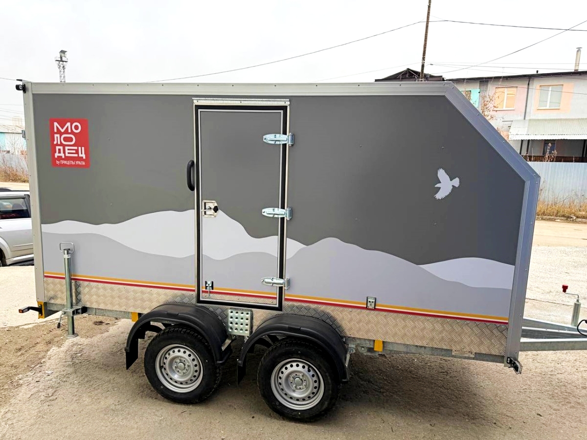 Фургон "МОЛОДЕЦ" 3,5х1,5/1,65 (R13х2) Серый (ЕА180932H4MC30204) фото