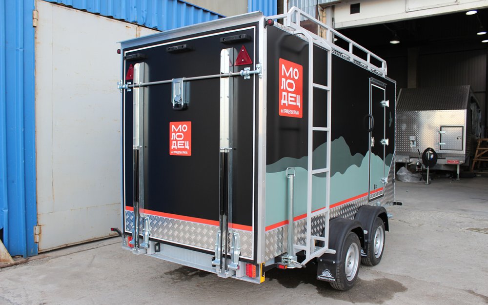 Прицеп — Фургон "МОЛОДЕЦ" 3.5х1.5 (двухосный)  фото