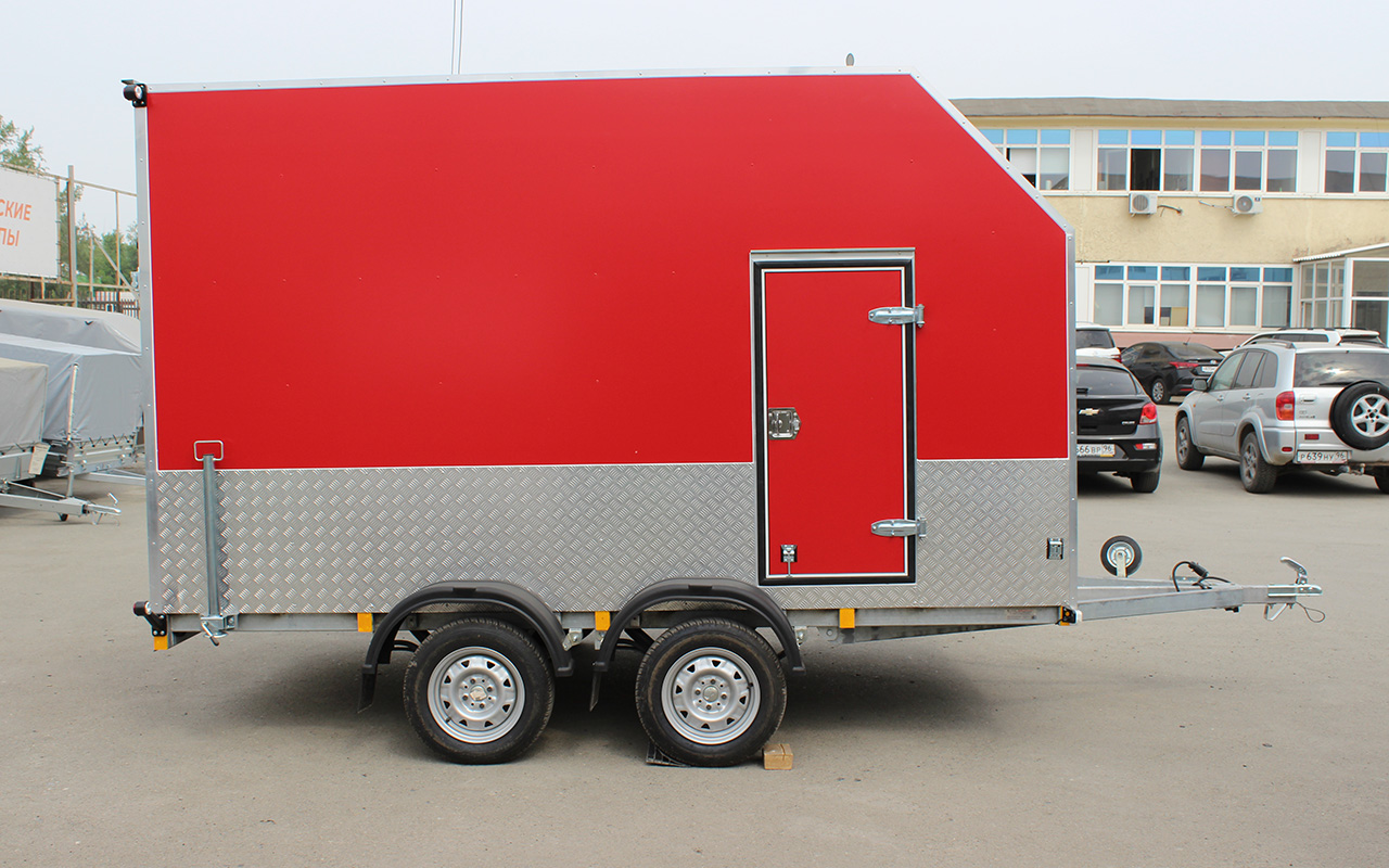 Прицеп — Фургон "МОЛОДЕЦ" 3.5х2.0 (двухосный)  фото