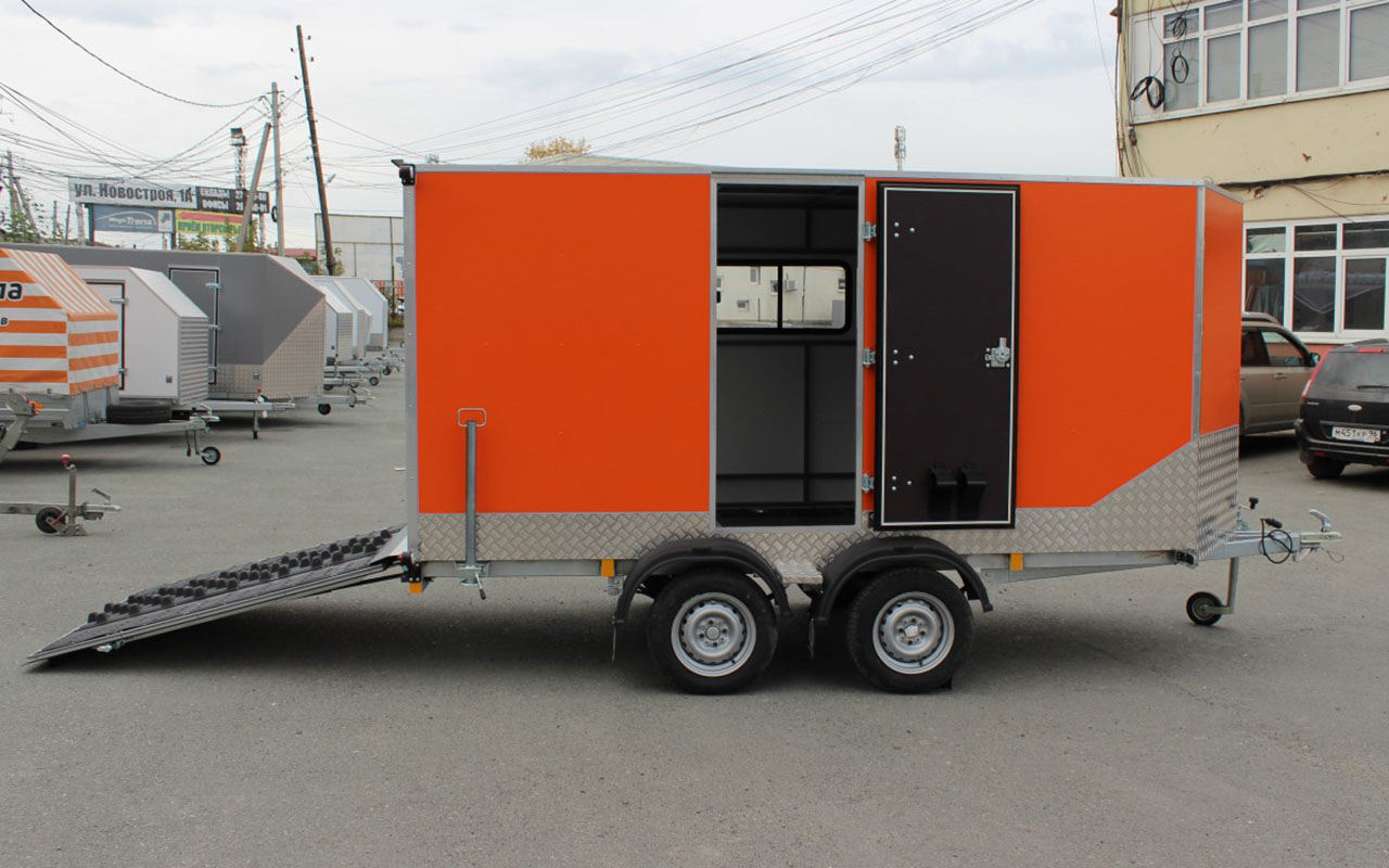 Прицеп — Фургон "МОЛОДЕЦ" 4.0х2.0 (двухосный) фото