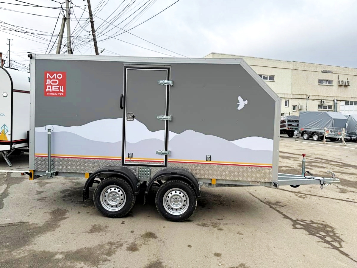 Фургон "МОЛОДЕЦ" 3,5х1,5/1,65 (R13х2) Серый (ЕА180932H4MC30206) фото