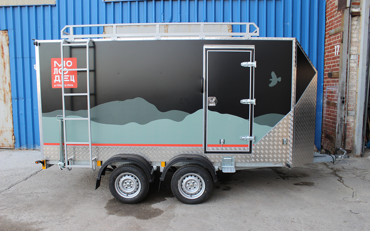 Прицеп — Фургон "МОЛОДЕЦ" 3.5х1.5 (двухосный)  фото