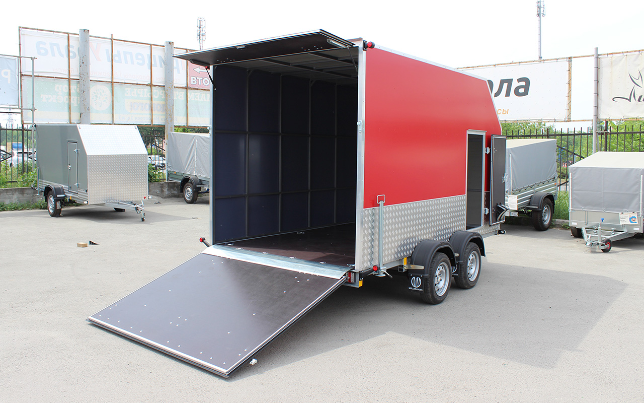 Прицеп — Фургон "МОЛОДЕЦ" 3.5х2.0 (двухосный)  фото