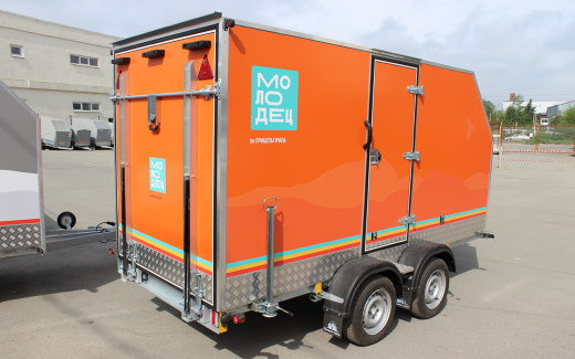 Прицеп — Фургон "МОЛОДЕЦ" 3.5х1.5 (двухосный)  фото