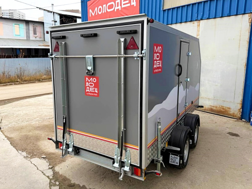 Фургон "МОЛОДЕЦ" 3,5х1,5/1,65 (R13х2) Серый (ЕА180932H4MC30204) фото