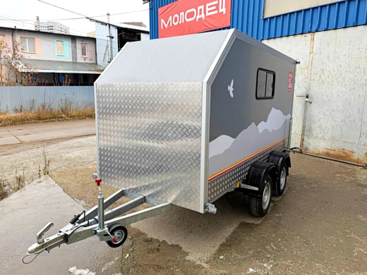 Фургон "МОЛОДЕЦ" 3,5х1,5/1,65 (R13х2) Серый (ЕА180932H4MC30075) фото