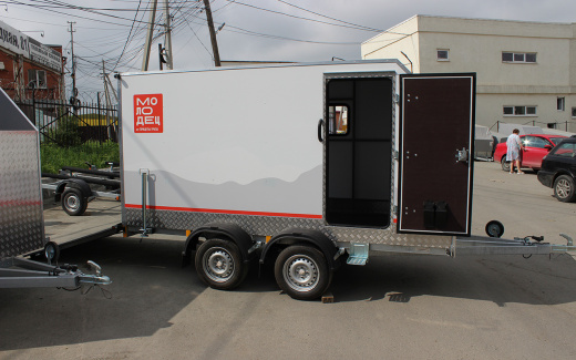 Прицеп — Фургон "МОЛОДЕЦ" 3.5х1.5 (двухосный)  фото