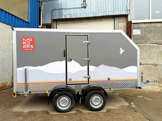 Фургон "МОЛОДЕЦ" 3,5х1,5/1,65 (R13х2) Серый (ЕА180932H4MC30075) фото