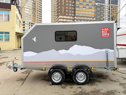 Фургон "МОЛОДЕЦ" 3,5х1,5/1,65 (R13х2) Серый (ЕА180932H4MC30206) фото