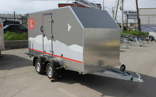 Прицеп — Фургон "МОЛОДЕЦ" 3.5х1.5 (двухосный)  фото