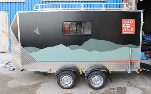 Прицеп — Фургон "МОЛОДЕЦ" 3.5х1.5 (двухосный)  фото