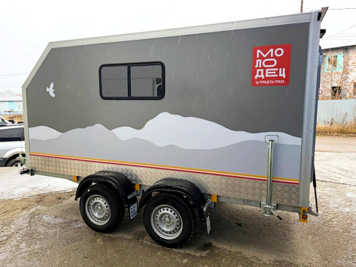 Фургон "МОЛОДЕЦ" 3,5х1,5/1,65 (R13х2) Серый (ЕА180932H4MC30075) фото