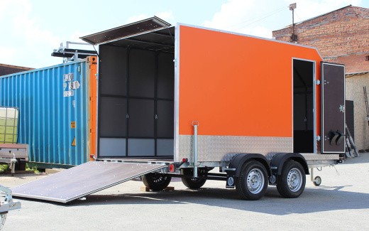 Прицеп — Фургон "МОЛОДЕЦ" 3.5х2.0 (двухосный)  фото