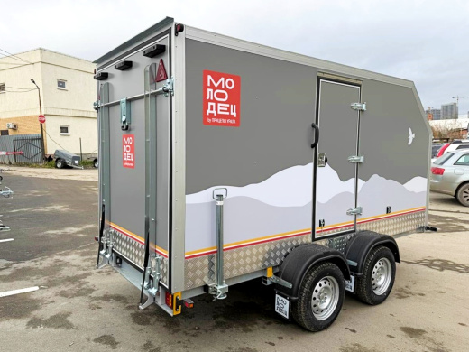 Фургон "МОЛОДЕЦ" 3,5х1,5/1,65 (R13х2) Серый (ЕА180932H4MC30206) фото