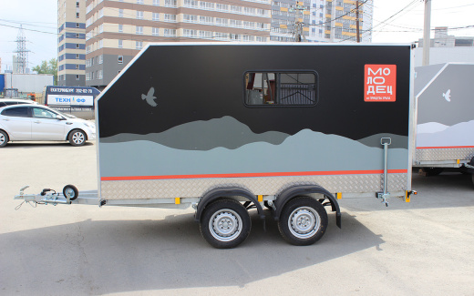 Прицеп — Фургон "МОЛОДЕЦ" 3.5х1.5 (двухосный)  фото