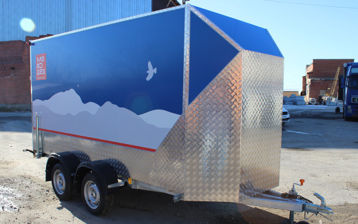 Прицеп — Фургон "МОЛОДЕЦ" 3.5х1.5 (двухосный)  фото