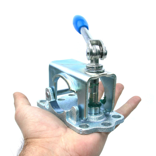 Хомут опорного колеса 300 кг d=48 (TRAILERCOM) с чугунным основанием фото