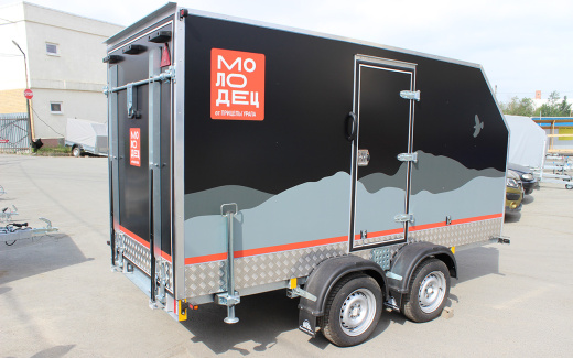 Прицеп — Фургон "МОЛОДЕЦ" 3.5х1.5 (двухосный)  фото