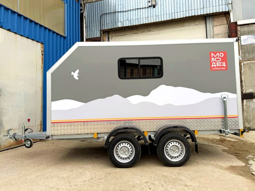 Фургон "МОЛОДЕЦ" 3,5х1,5/1,65 (R13х2) Серый (ЕА180932H4MC30204) фото